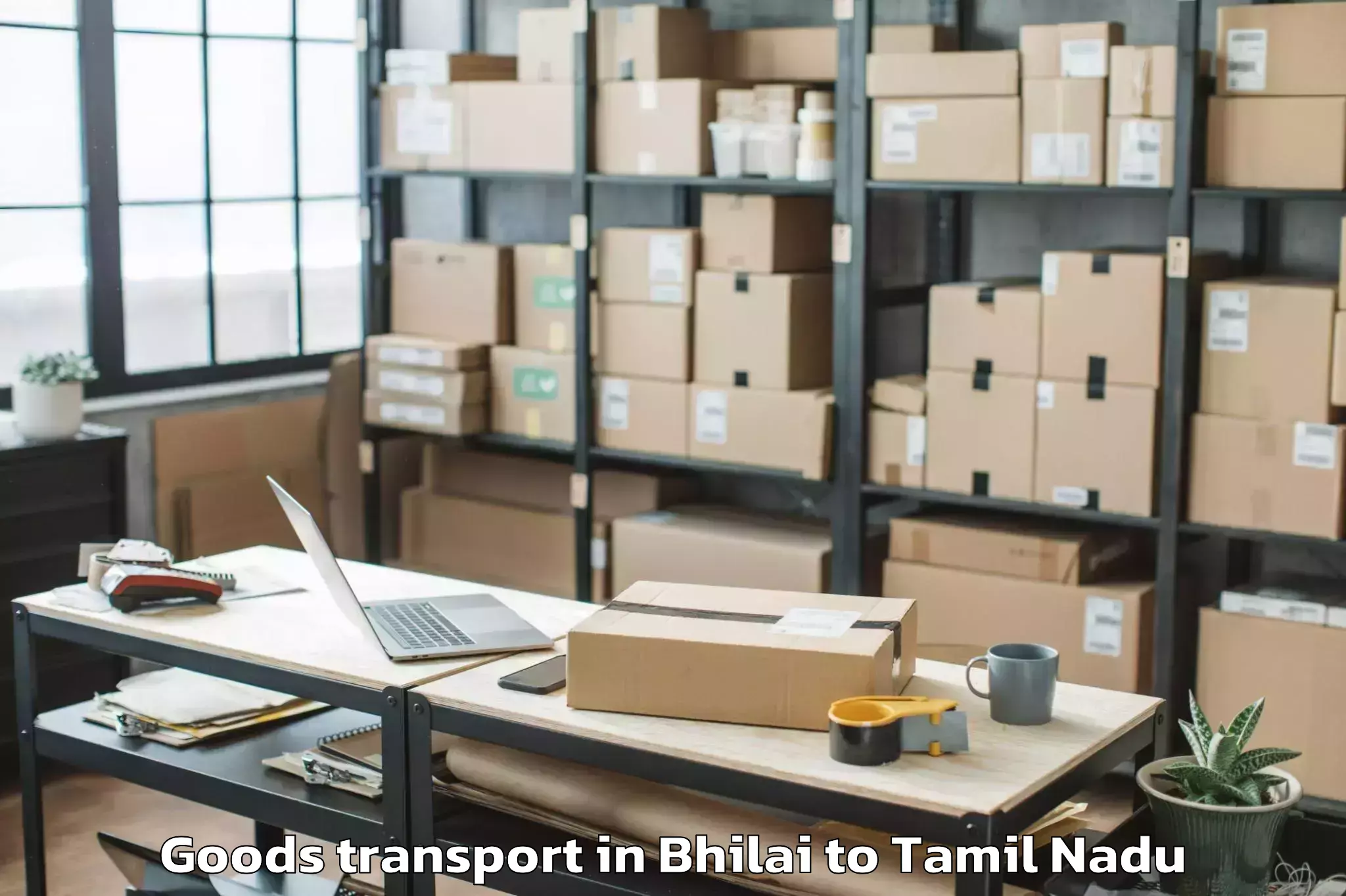 Reliable Bhilai to Udayarpalayam Goods Transport